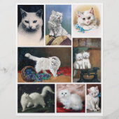 Real (not AI) White Cat Images from Victorian Era (正面)