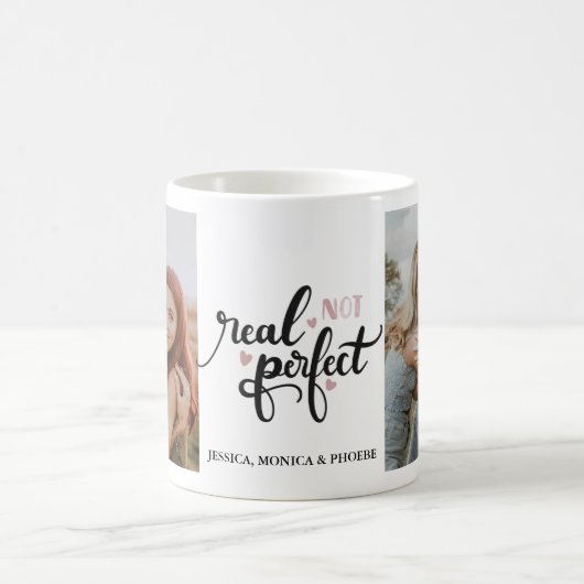 "Real Not Perfect" フォトマグ コーヒーマグカップ (中央)