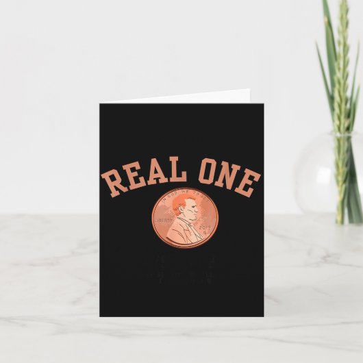Real One Penny Rip, Funny Coin Memorial,cent Retir カード (正面)
