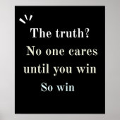 "Real Ones Act" Motivational Quote  ポスター (正面)