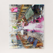 Real Portugal- Lisbon Street ジグソーパズル (縦)