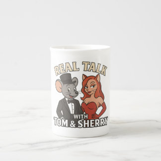 Real Talk with Tom and Sherry Cartoon Coffee Mug 2 ボーンチャイナマグカップ