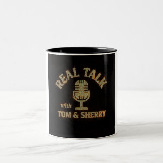 Real Talk with Tom & Sherry Podcast Coffee Mug ツートーンマグカップ