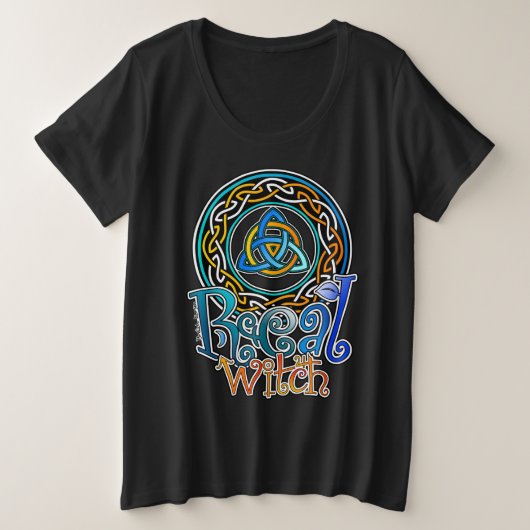 Real Witch プラスサイズTシャツ (デザイン正面)