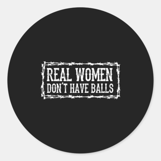 Real Women Dont Have  ラウンドシール (正面)