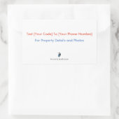 RealBird SMSステッカー 長方形シール (バッグ)