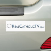 RealCatholicTV.com バンパーステッカー (車上)