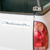 RealCatholicTV.com バンパーステッカー (トラック上)