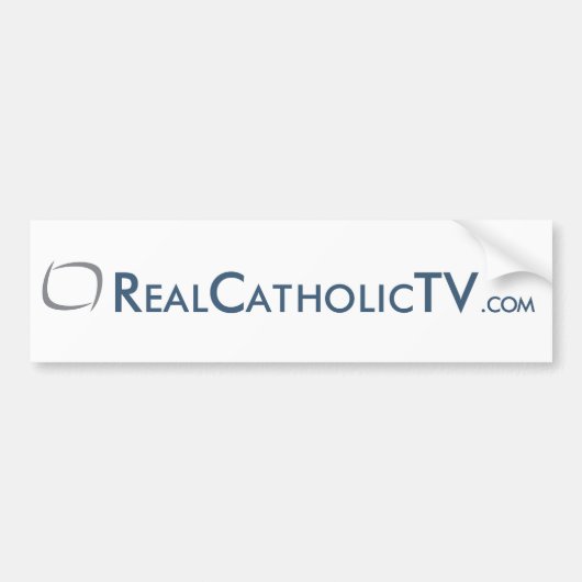 RealCatholicTV.com バンパーステッカー (正面)