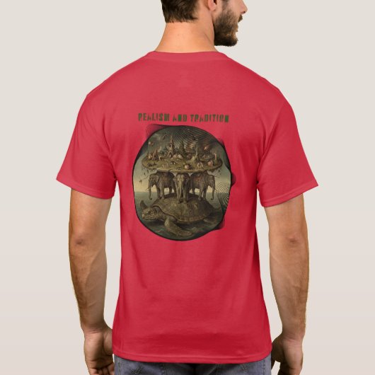 Realism and Tradition Ironic Art: Surreal Medieval Tシャツ (裏面)