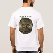 Realism and Tradition Surreal Elephant Turtle Art Tシャツ (裏面)