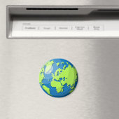 Realistic 3D Globe Design Earth Planet Art マグネット (インサイチュ (食洗機))
