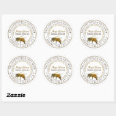 Realistic Bee Apiar製品ラベル ラウンドシール (シート)