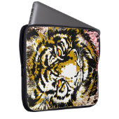 Realistic Beige Tiger Head - Tiger Laptop Case ラップトップスリーブ (正面右)