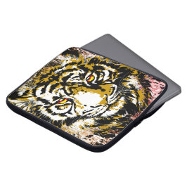 Realistic Beige Tiger Head - Tiger Laptop Case ラップトップスリーブ