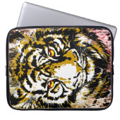 Realistic Beige Tiger Head - Tiger Laptop Case ラップトップスリーブ (正面)