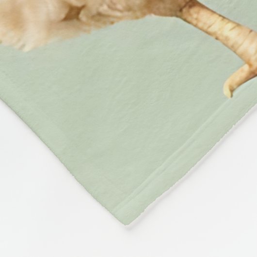 Realistic Chickens Farm Fresh Eggs Pattern フリースブランケット (角)