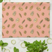 Realistic Chocolate Chip Cookie Kitchen Towel キッチンタオル (折り畳み)