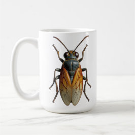 Realistic Cicada Insect Art Entomology Nature  コーヒーマグカップ