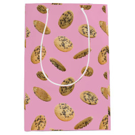 Realistic Cookie Pattern Gift Bag ミディアムペーパーバッグ