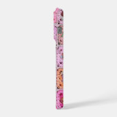 Realistic Crochet Granny Square iPhoneケース (左側面)