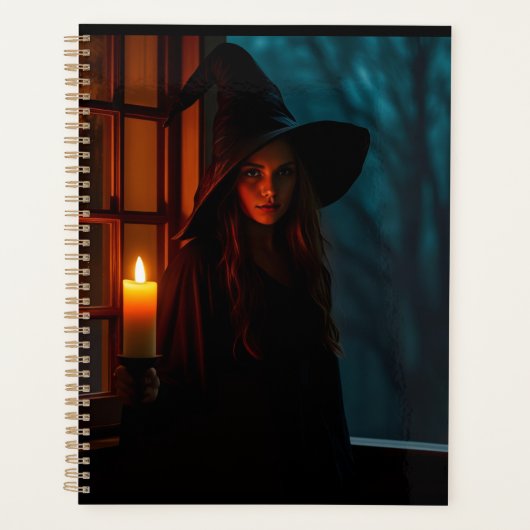 Realistic Dark Witch Planner | Halloween Gothic プランナー手帳 (正面)