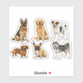 Realistic Dog Sticker Collection – Premium Vinyl S シール (シート)
