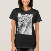 Realistic Dragon Drawing Sticker  Tシャツ (正面)