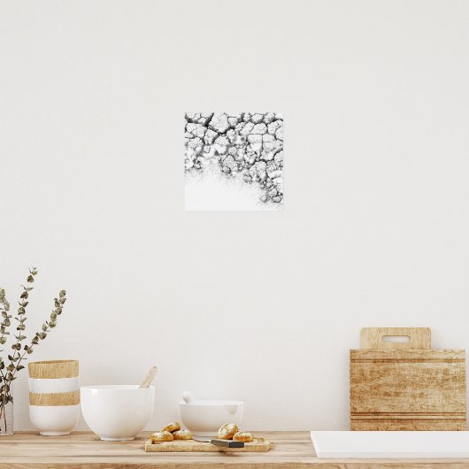 Realistic Dried Grime and Salt Crust Texture ポスター (キッチン)