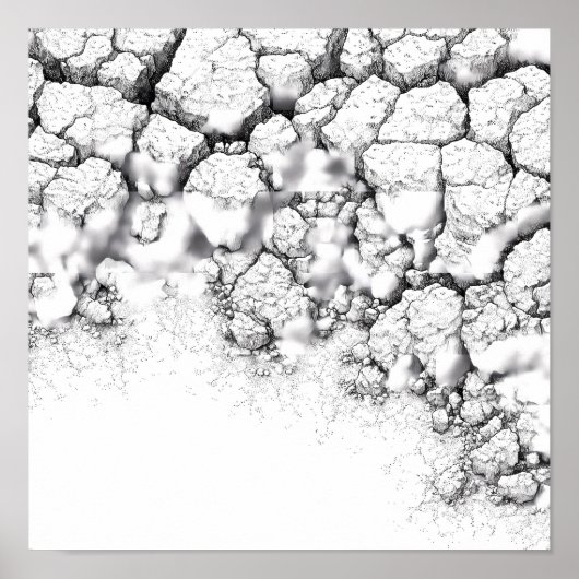 Realistic Dried Grime and Salt Crust Texture ポスター (正面)