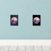 Realistic Eagle on Rock – Majestic Wildlife Scene (ウッドフロア)