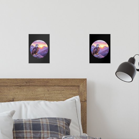 Realistic Eagle on Rock – Majestic Wildlife Scene (寝室)