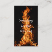 Realistic Flames名刺 名刺 (裏面)