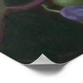 Realistic Grape Vine with Leaves – Fine Art ポスター (角)