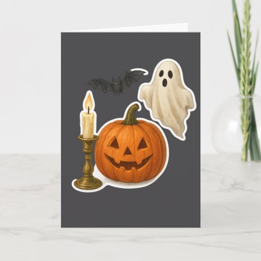  Realistic Halloween Sticker  カード (正面)