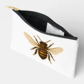 Realistic Honey Bee Design アクセサリーポーチ (見開き)