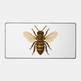 Realistic Honey Bee Design デスクマット