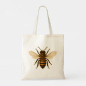 Realistic Honey Bee Design トートバッグ (裏面)