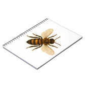 Realistic Honey Bee Design ノートブック (左側)