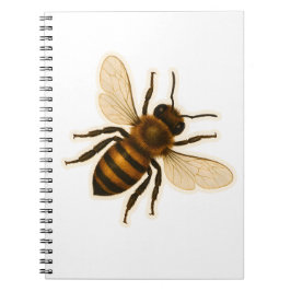 Realistic Honey Bee Design ノートブック