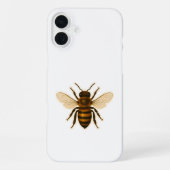 Realistic Honey Bee Design iPhoneケース (裏面)