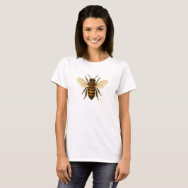 Realistic Honey Bee Design Tシャツ