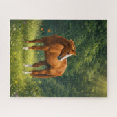 Realistic Horse Nature Jigsaw Puzzle ジグソーパズル (横)