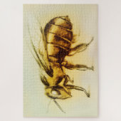 Realistic Insect Sketch, Yellow Hornet, Bee, Wasp ジグソーパズル (縦)