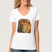Realistic Lion Graphic T-Shirt Tシャツ (正面)
