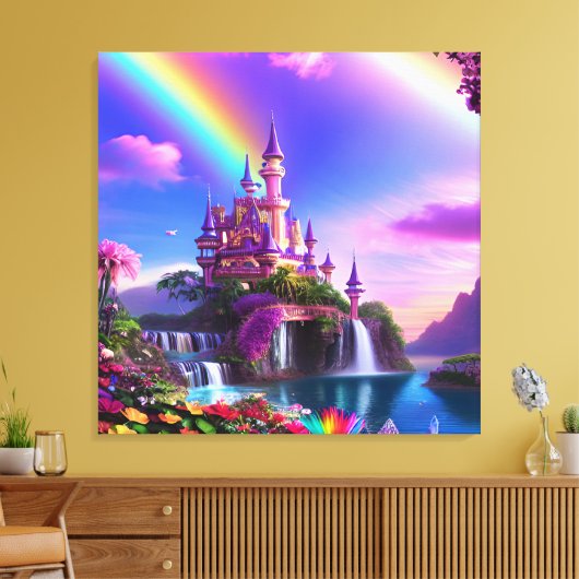 Realistic Magical Landscape Canvas Print キャンバスプリント (インサイチュ (リビング))