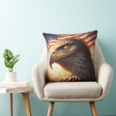 Realistic Majestic patriotic Eagle USA pride クッション (椅子)