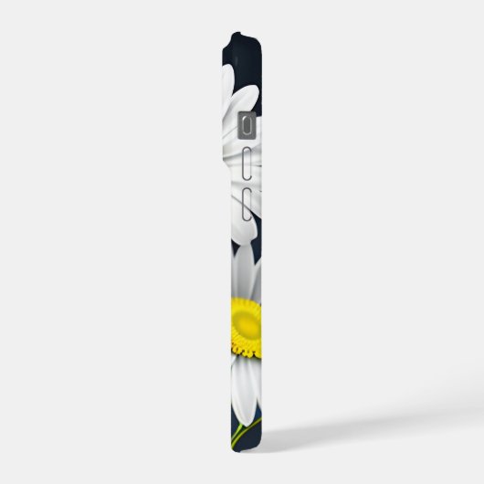 Realistic Modern Daisy  iPhoneケース (左側面)