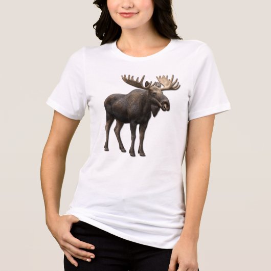REALISTIC MOOSE DESIGN. SAMER BRASIL トライブレンドＴシャツ (正面)