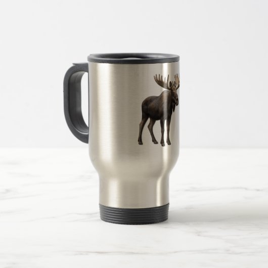 REALISTIC MOOSE DESIGN. SAMER BRASIL トラベルマグ (正面左)
